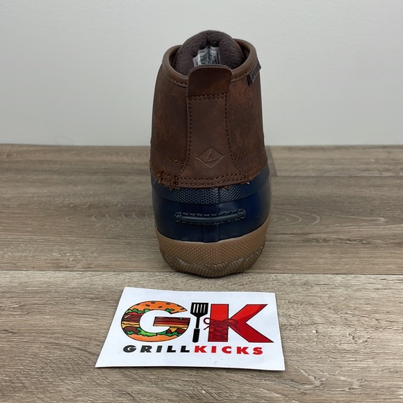 Men’s Sperry Breakwater Boot Memory Foam Brown/Navy - Picture 2 of 5